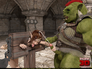 Elf girl gets rammed and facialzied by a horny troll - Picture 4
