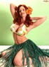 Hawaiian hula babe with stunning red hair and soft yummy breasts