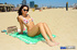 beautiful coed babe poses