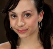 Young, pink-lipped Latina learns what it takes to completely devote herself