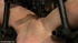 Look at the tattooed lady who lost her white panties while bound upside