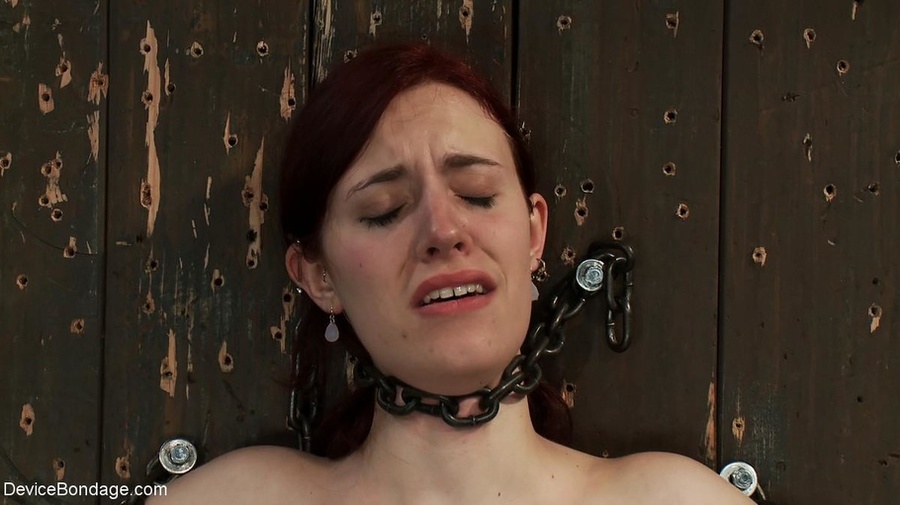 Chains hold a red-haired harlot against the - XXX Dessert - Picture 12