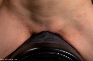 Lady with bound breasts rides a Sybian s - XXX Dessert - Picture 13