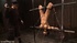 Dark-haired maven’s nipples are pulled way too hard during a BDSM session.