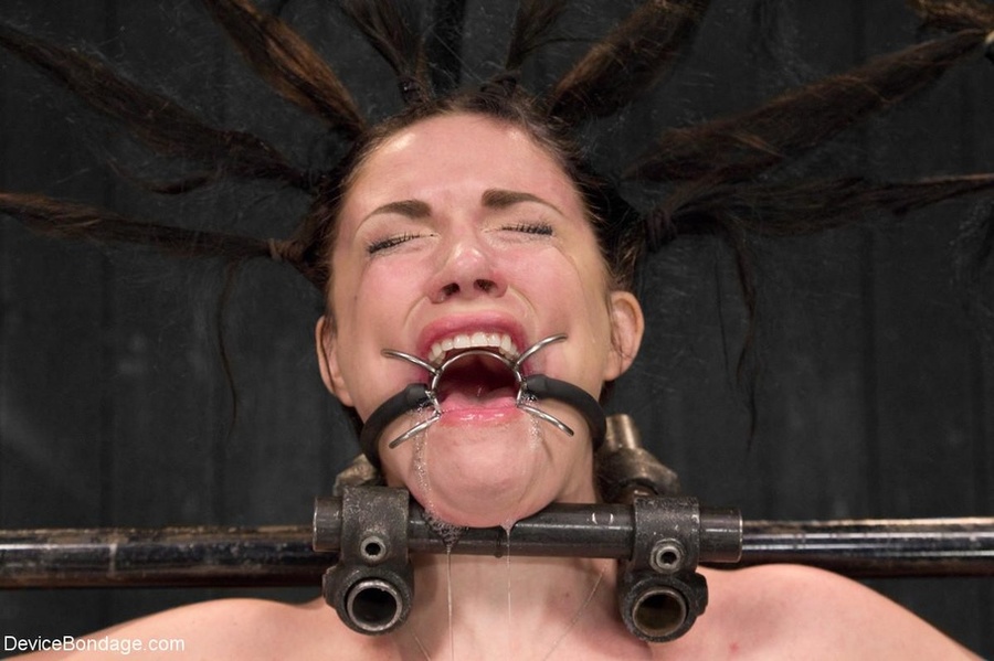 Blindfolded girl is bound to a board and feels the force of a high-powered vibrator against her hairy cunt. - XXXonXXX - Pic 5