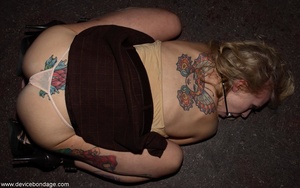 Harlot with artistic tattoos adorning her amazing body is subjected to the harshest sort of BDSM conduct. - Picture 16