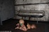 Harlot with artistic tattoos adorning her amazing body is subjected to