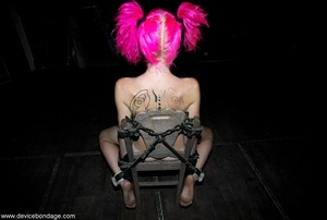 There’s a brunette and a pink-haired submissive seeking to do the bidding of a third party. - Picture 15