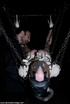Fantastic fuck toy is suspended in the air while she’s swathed in a