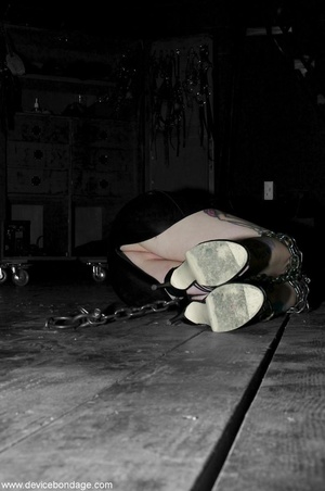 Caning leaves the backs of this slave’s thighs pink as can be, but she likes being wounded. - XXXonXXX - Pic 9