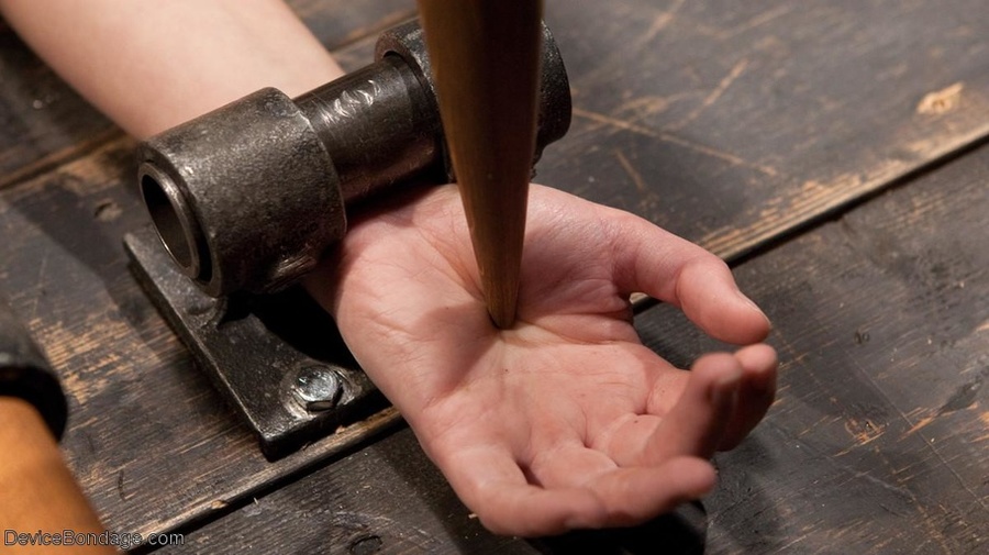 Spikes hold down a whore who is learning the ins and outs of harsh BDSM play. - XXXonXXX - Pic 15