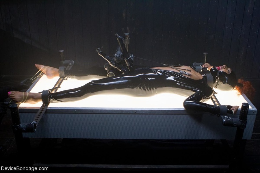 Ebony with red hair is no stranger to BDSM, but this session proves to be especially daunting. - XXXonXXX - Pic 6