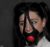 Gal with jet-black hair is unable to howl when she is hit, as there is