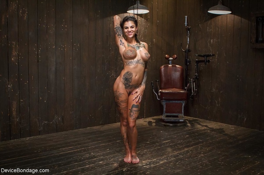 Tan hottie with too many tattoos takes her punishment like a big girl, no matter how much it hurts. - XXXonXXX - Pic 18