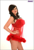 brunette hottie red outfit