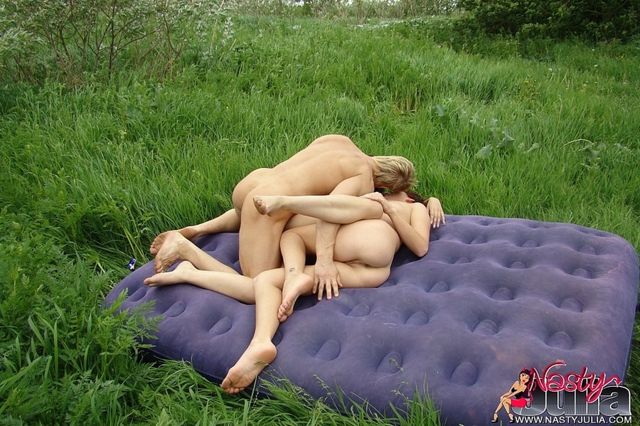 Blond guy eats out yummy ass while his dick gets sucked by other babe - XXXonXXX - Pic 9