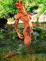 Freaky redhead with a inked body gets a - Picture 4