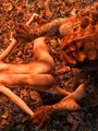 Wild redhead sucks lizard's dick and - Picture 3