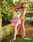 Naughty bitches having sex with horny monters