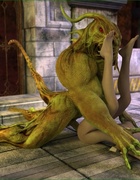 Amazing young ladies pleasuring many freaky creatures