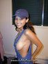 Girl next door wears overalls that show off nipples and plays with teddy