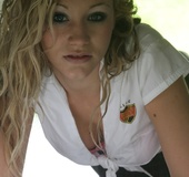 This blonde whore wants to play games more naughty than the swings