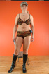 Military slut strips off the camo and plays with her vibrator