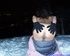 Brunette with curly hair strips in the snow and chokes on a dick