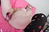 pregnant blonde starry underwear