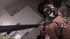 Ebony piss loving bondage babe is masked and her titties pegged in extreme