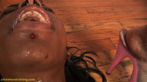 Breathtaking ebony gal gets her face and mouth full of sexy gals' piss - XXXonXXX - Pic 13