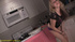 Blonde cums hard as she licks and drinks piss out of shoes and material