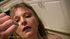 Blonde sexy petite woman gets drenched and covered in all her yummy hot