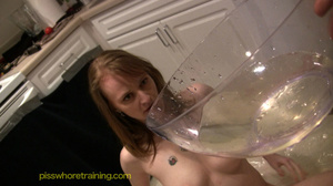 Blonde sexy petite woman gets drenched and covered in all her yummy hot pee - XXXonXXX - Pic 11