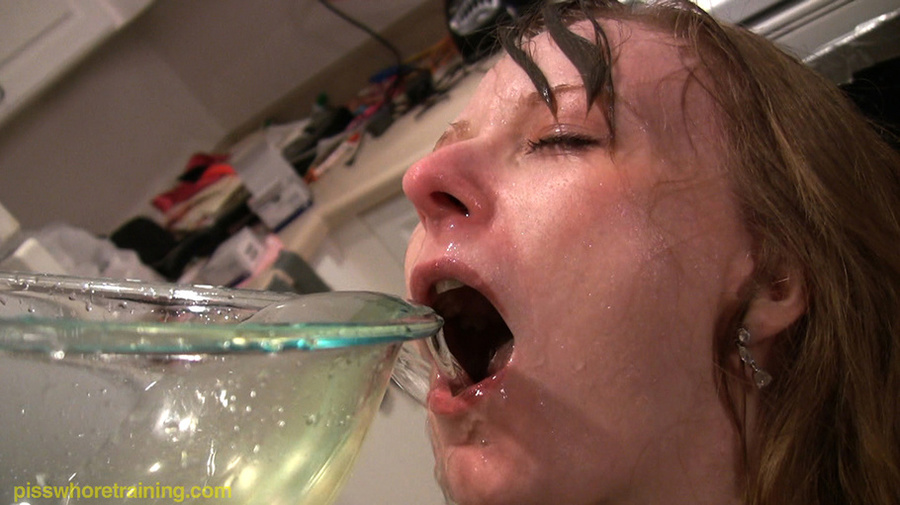 LIttle young lover whore with small tattoos gets her hair and face drenched in pee - XXXonXXX - Pic 12