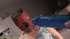 short haired masked young