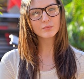 Petite young college babe loves showing off her breathtaking body instead