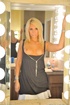 beautiful blond fills her