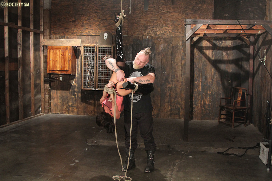 Hot busty brunette tied hands, legs and tit - XXX Dessert - Picture 10