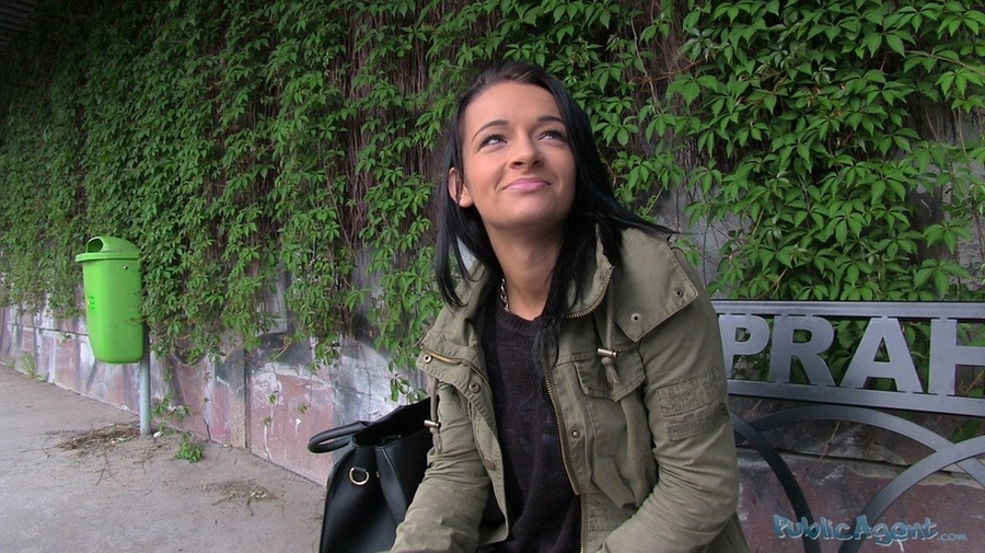 Horny pierced brunette in black outfit and  - XXX Dessert - Picture 1