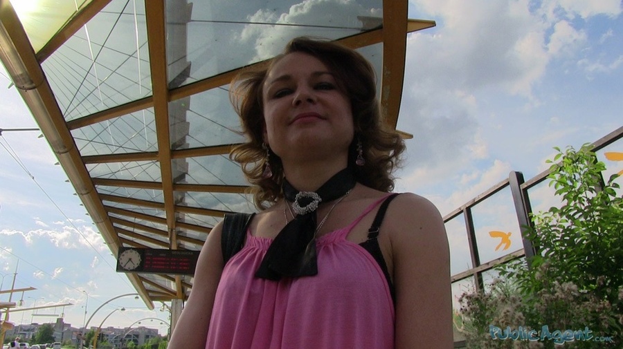 Blonde in white top and pink jacket bares t - XXX Dessert - Picture 2