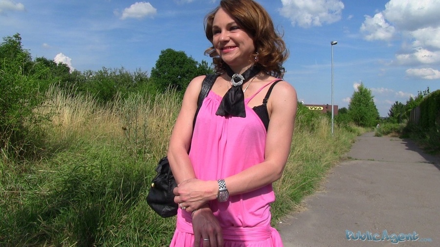 Blonde in white top and pink jacket bares t - XXX Dessert - Picture 4