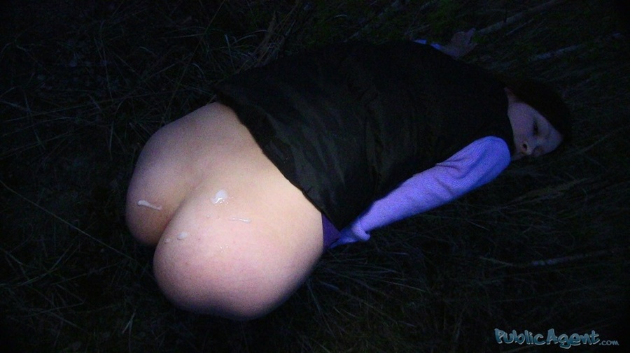Brunette in purple top and dark jacket blow - XXX Dessert - Picture 20