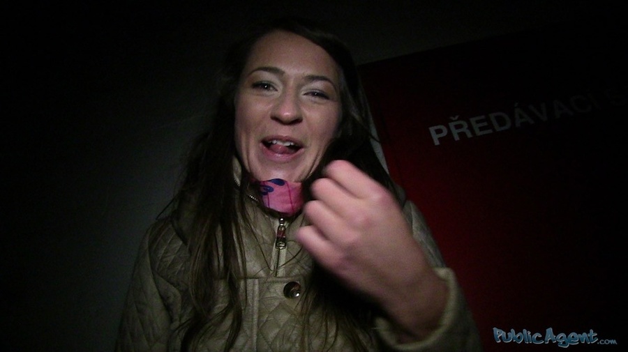 Brunette drops jacket, clothes and pink lin - XXX Dessert - Picture 3