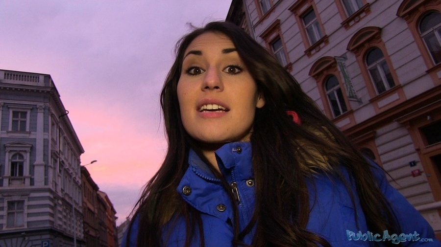 Tattooed brunette in blue jacket and pink d - XXX Dessert - Picture 2