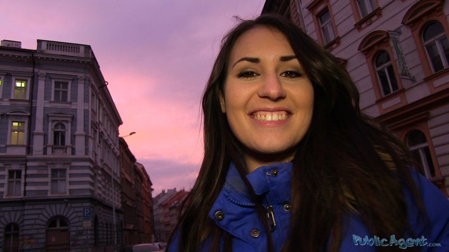 Tattooed brunette in blue jacket and pink d - XXX Dessert - Picture 3