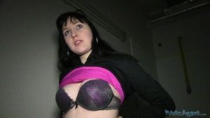Cute brunette in black and pink outfits  - XXX Dessert - Picture 4