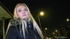 Naughty blonde in black coat sucks and fucks cock and takes cum in mouth