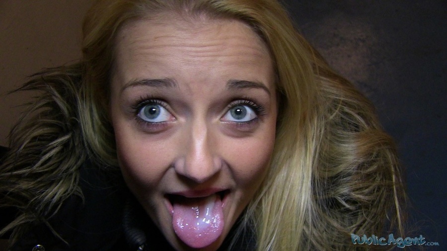 Naughty blonde in black coat sucks and fuck - XXX Dessert - Picture 19