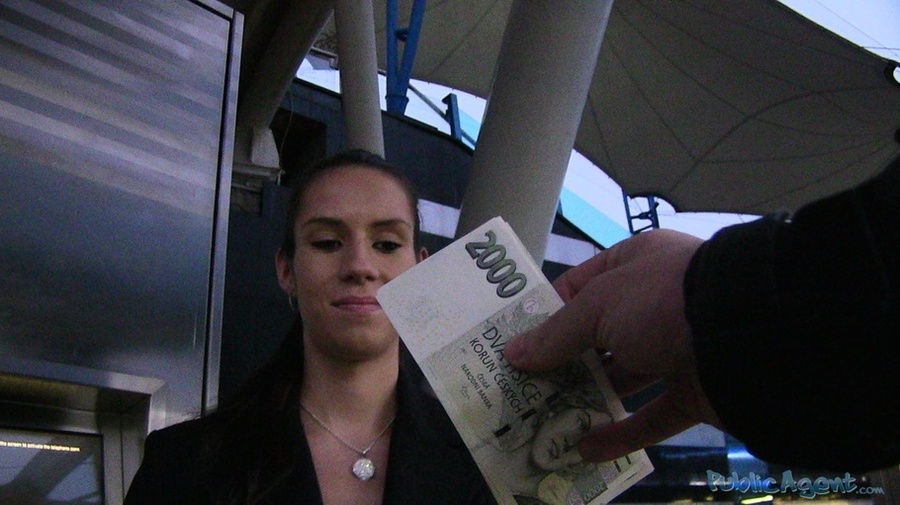 Hot tits brunette in black and white outfit - XXX Dessert - Picture 6